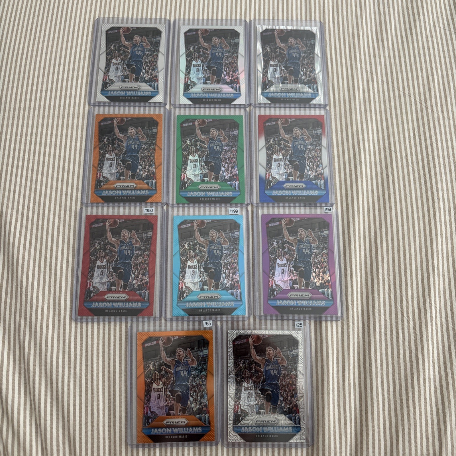 RARE 2015-16 Panini Prizm Jason Williams Rainbow Mojo Refractor Run Magic