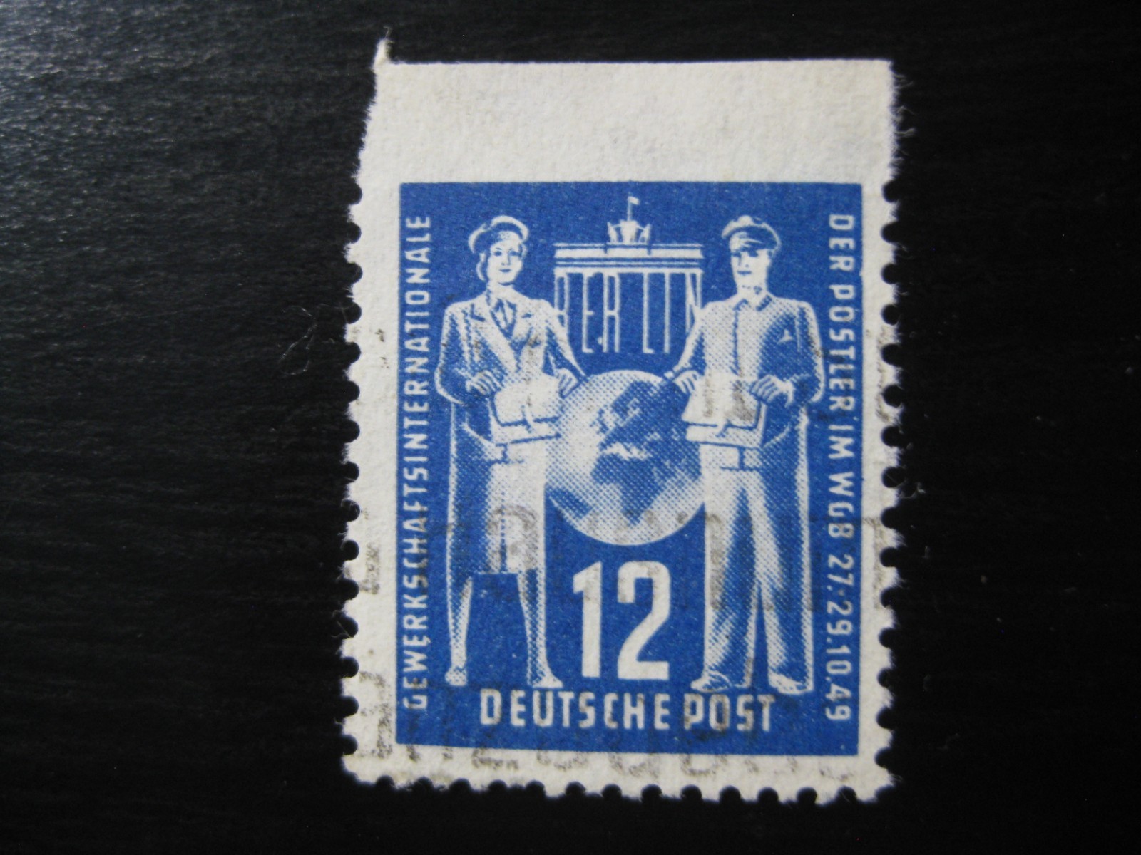 DDR EAST GERMANY Mi. #243 Uo PF I used stamp w/ cert (only 1 known) CV $3,250.00 DDR EAST GERMANY Mi. #243 Uo PF I used stamp w/ cert (only 1 known) CV $3,250.00