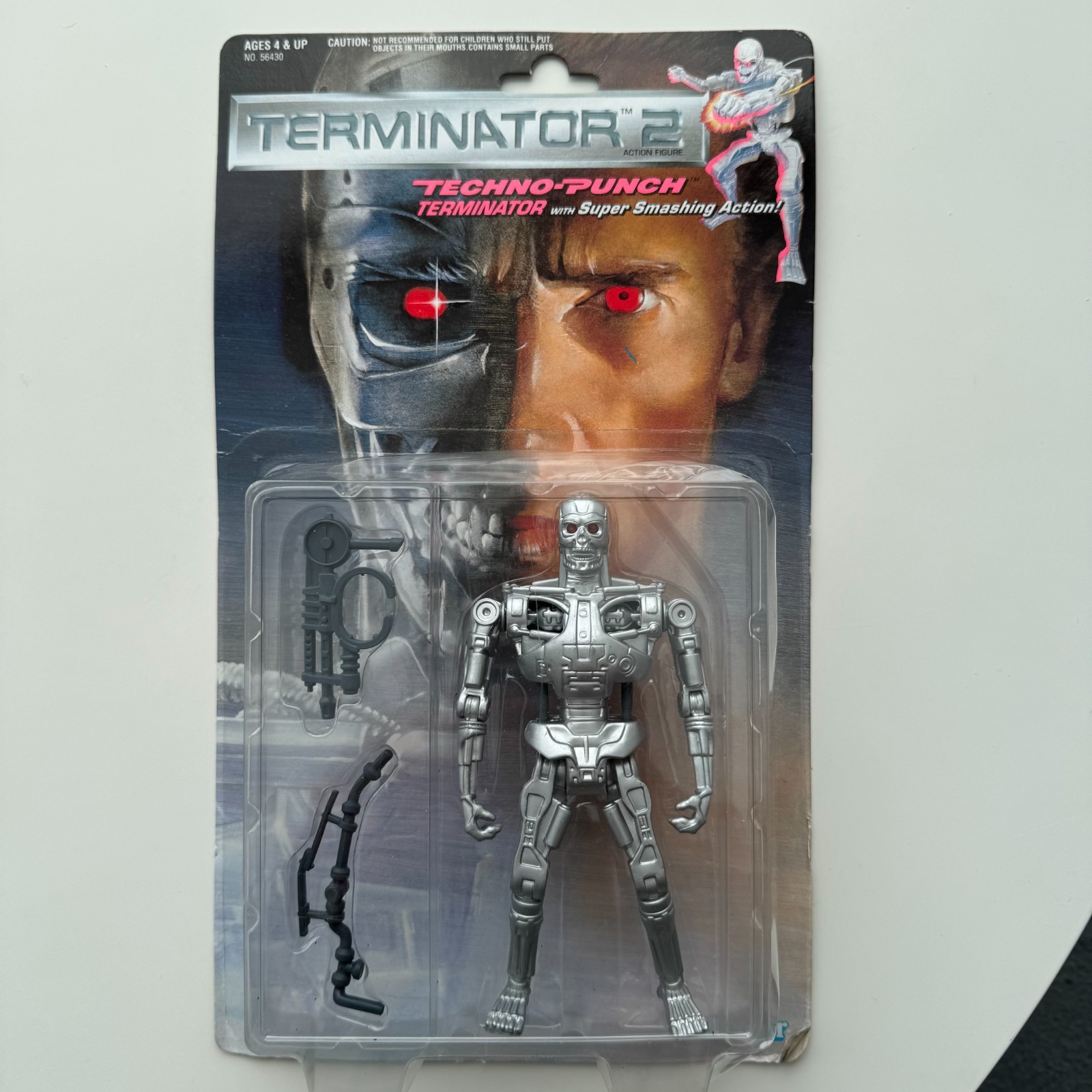 Vintage 1991 Kenner Terminator 2 Techno Punch Action Figure New Sealed