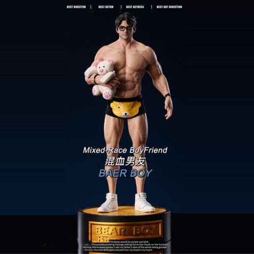 BangYe Design TG_ONE Studio Mixed-Race BoyFriend Bear Boy Resin Statue In Stock