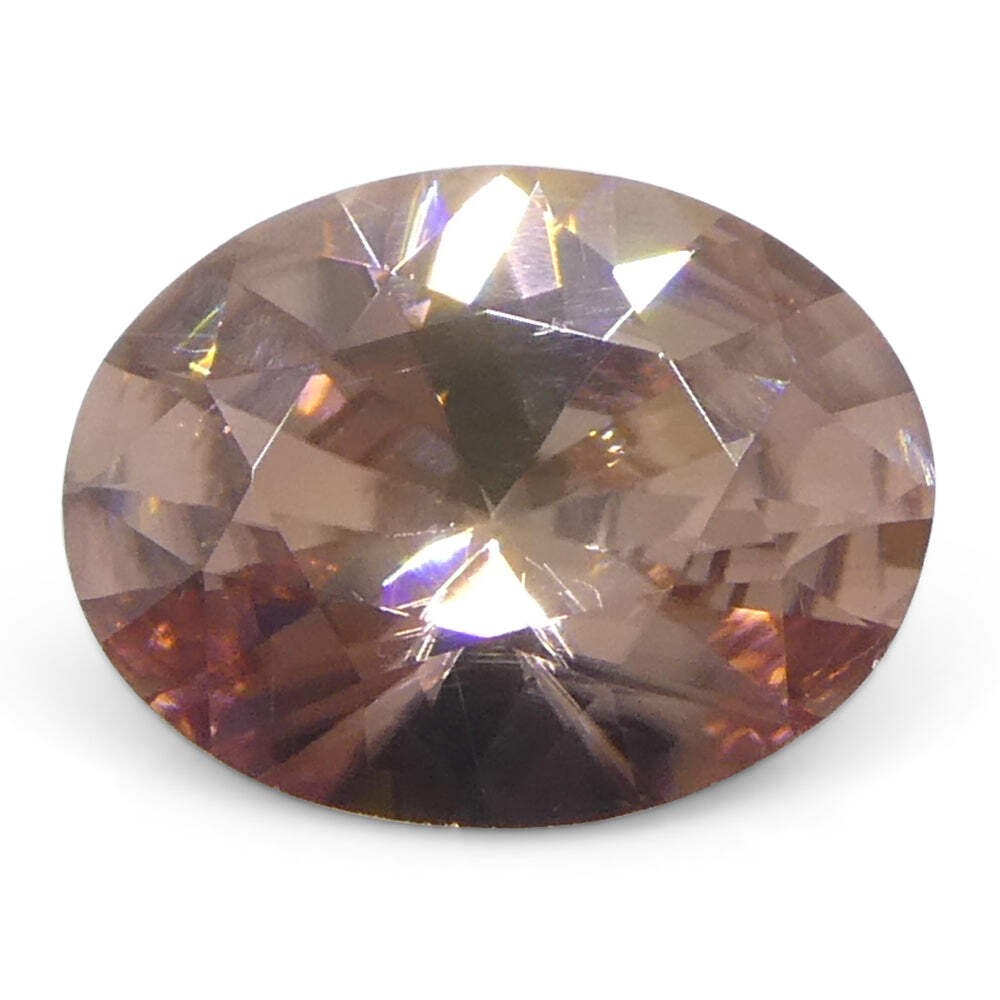 1.86ct Natural Earth Mined Oval Master Brilliant Cut Pink Zircon from Sri Lanka