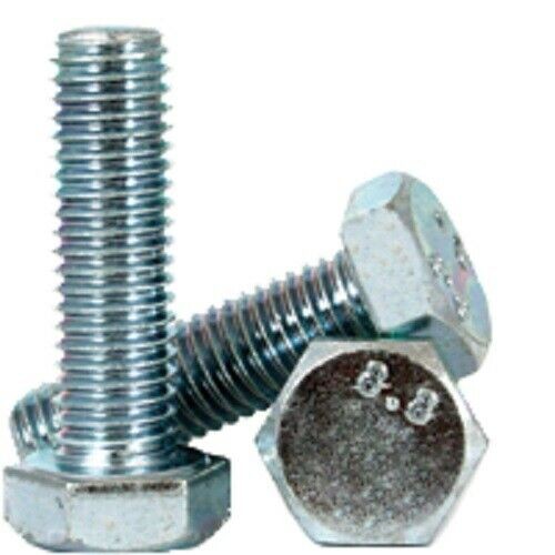 M10-1.5 X 80MM DIN 933 Coarse Hex Cap Screw 8.8 Zinc Plated 300 Pieces