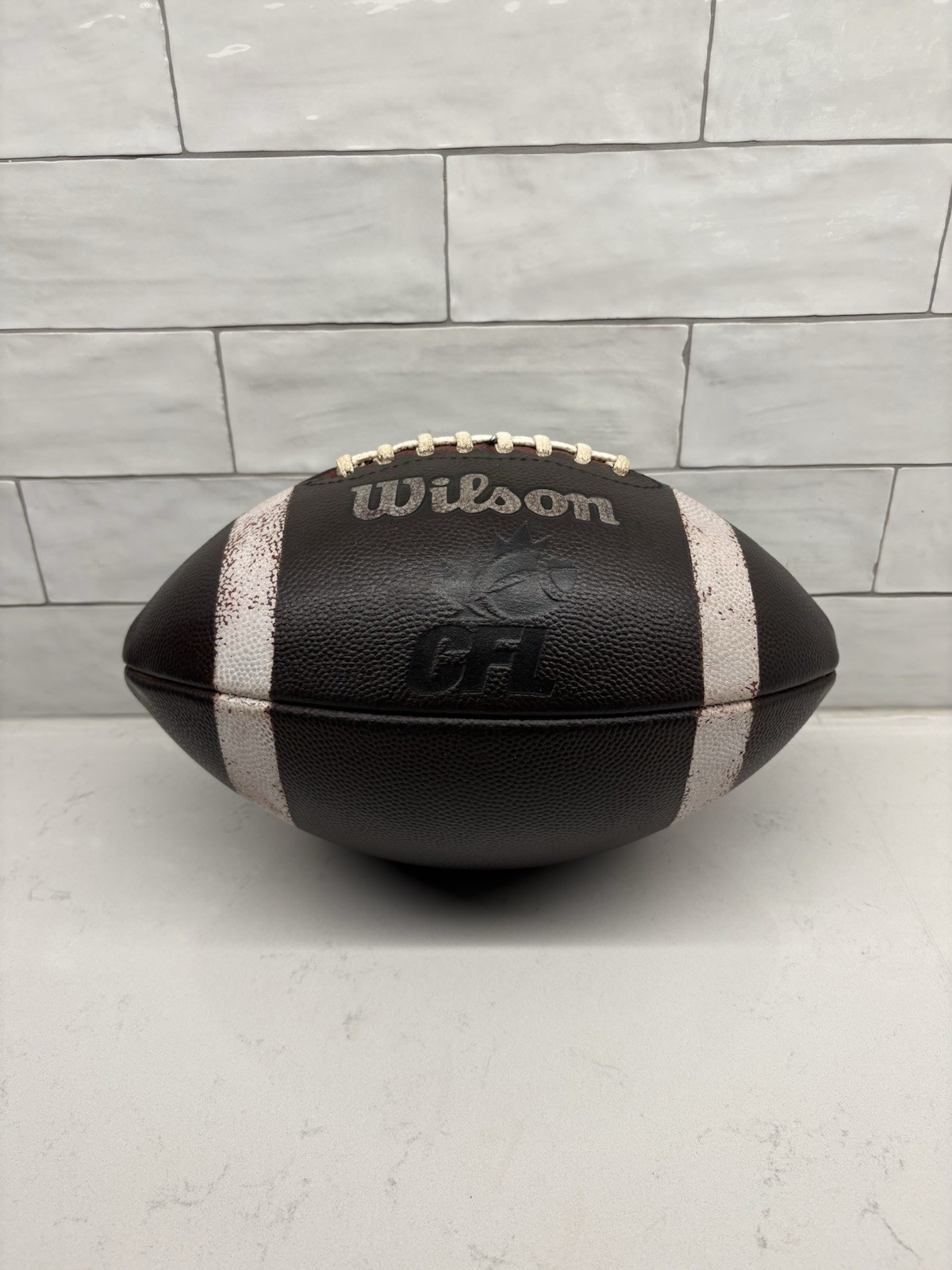 Wilson CFL Official Game Leather Football (Prepped, Mudded, Old Logo)