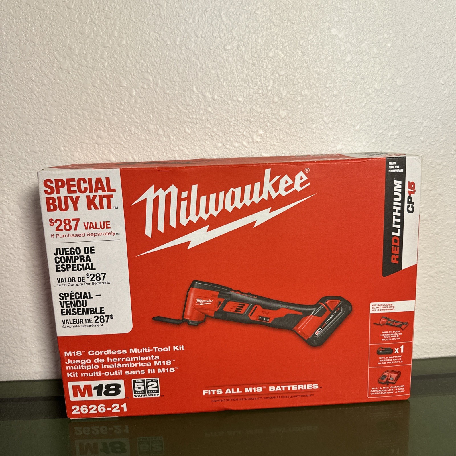 Milwaukee M18 Multi-Tool 2626-21 Kit w/ 2.0 Ah Battery and Charger - Sealed Box