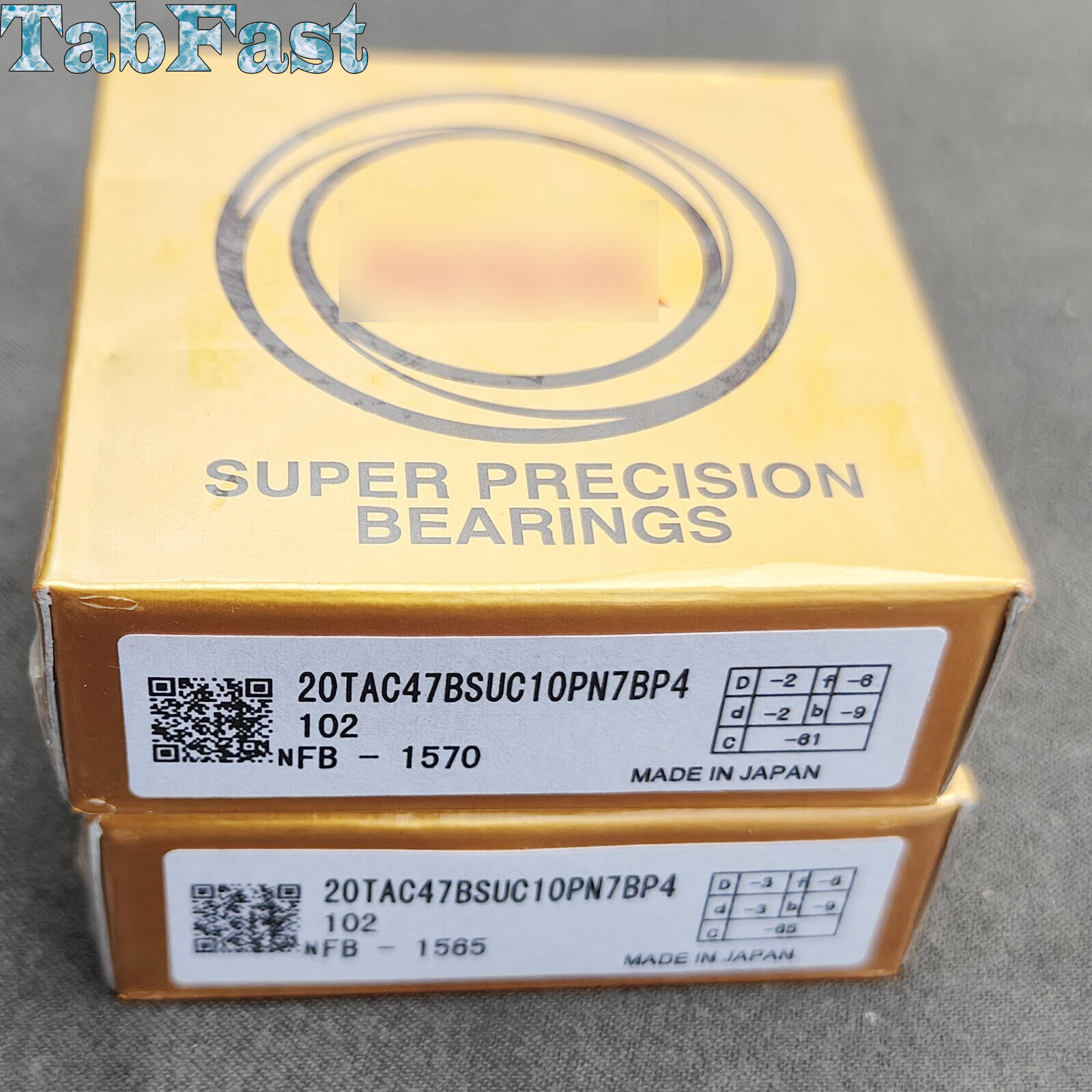 2Pcs Precision Ball Screw Bearings for NSK 20TAC47BSUC10PN7BP4 Abec7
