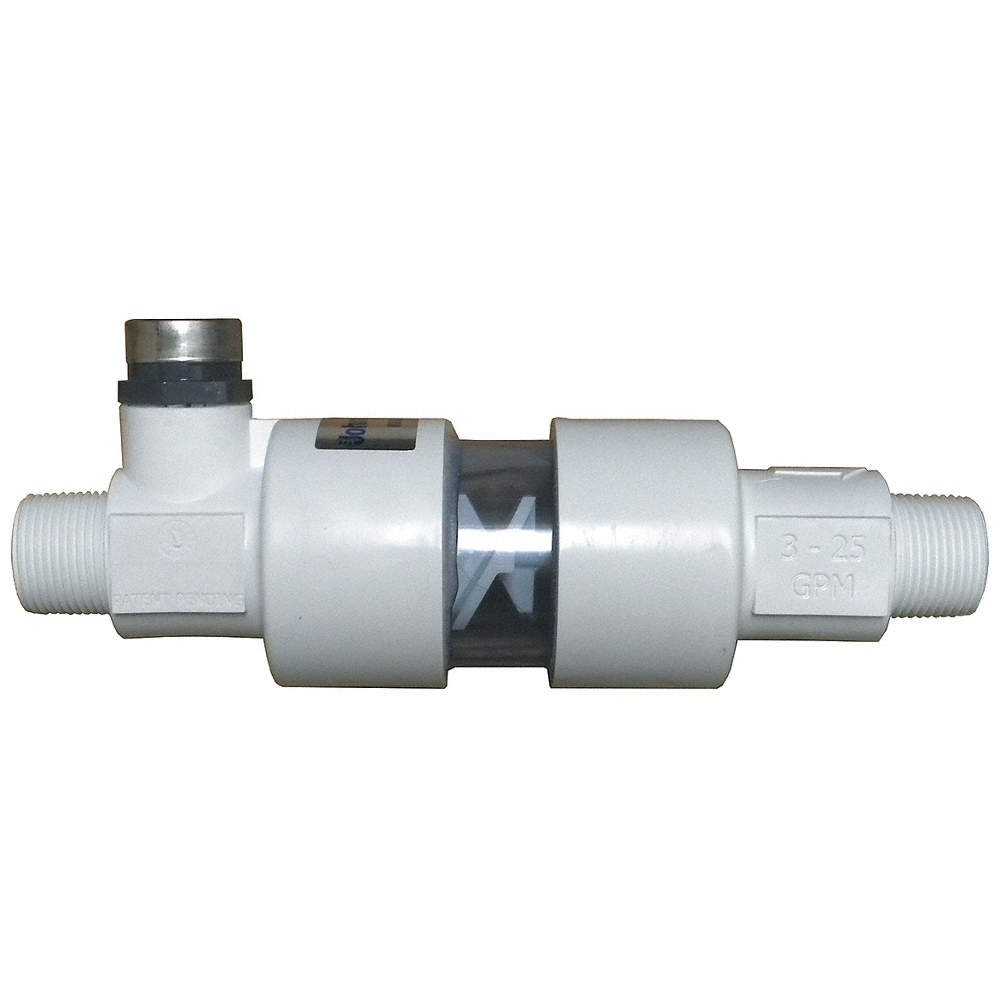 PULSAFEEDER STM100-PVC Static Inline Mixer,1in,PVC 19H341