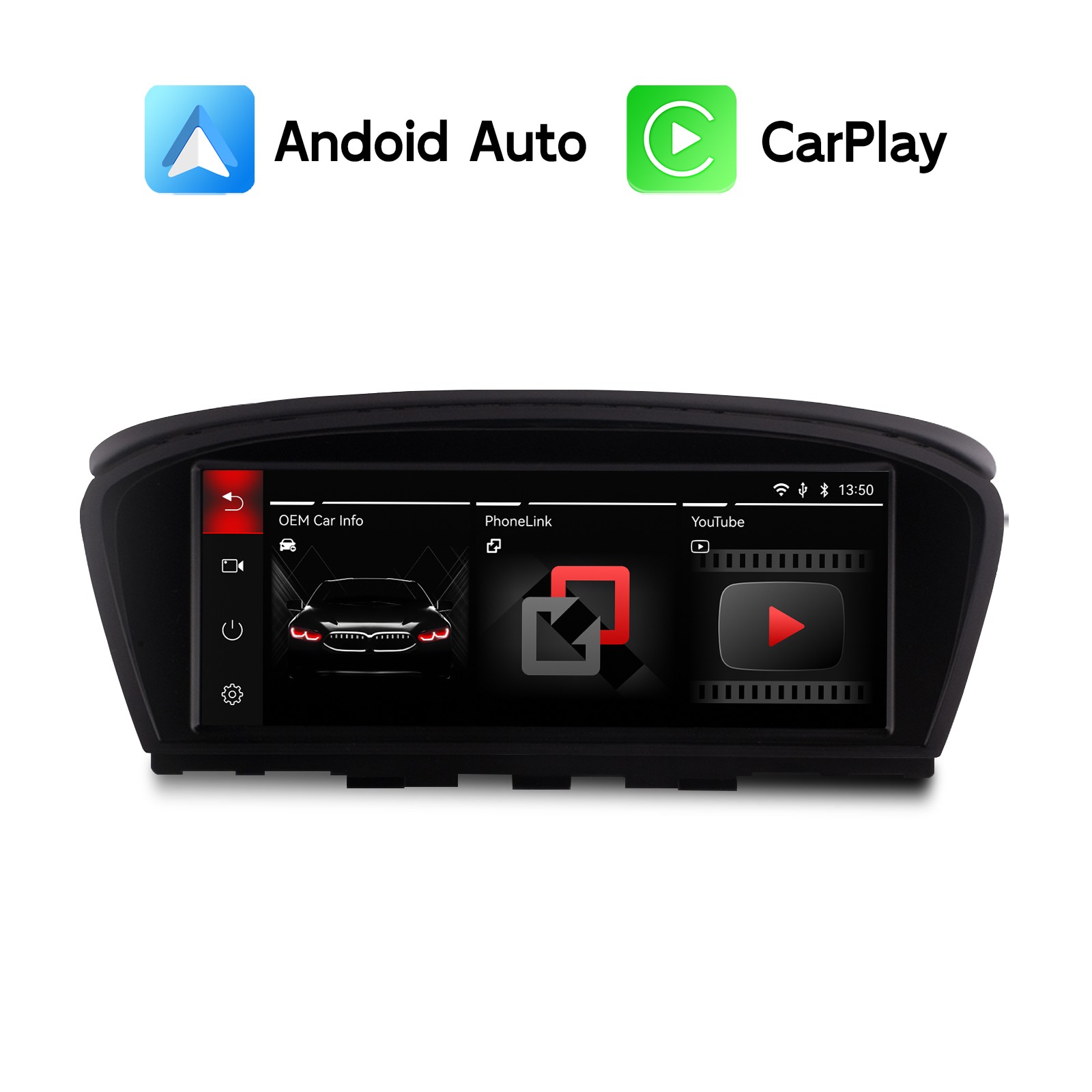 Android Auto CarPlay iDrive Display Screen for BMW E60/E61/E90/E91/E92/E93 CCC