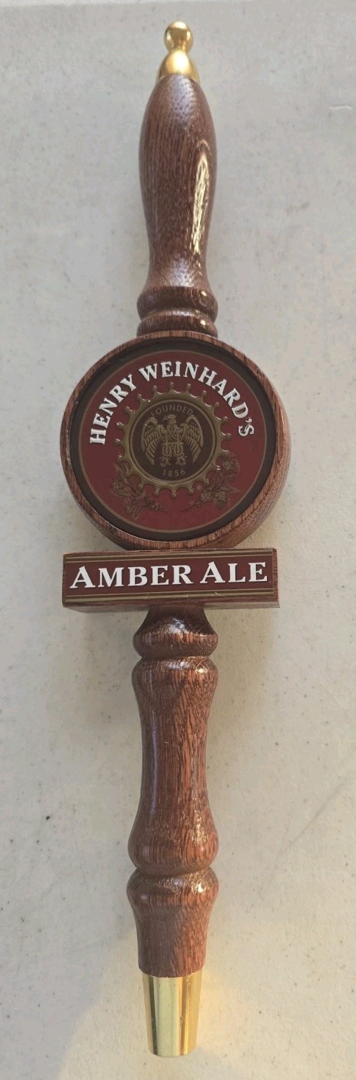 Vintage & Rare Henry Weinhard's Amber Ale Wooden Tap Handle 15 Vintage & Rare Henry Weinhard's Amber Ale Wooden Tap Handle 15