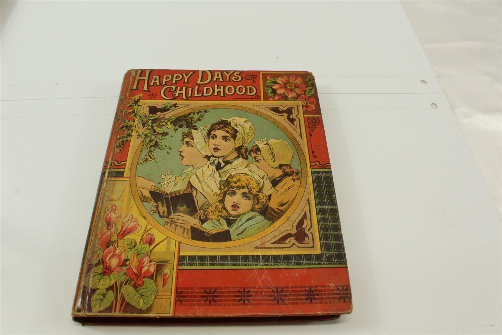 Antique 1887 Book Happy Days Of Childhood Hardcover With Many Illustrations Antique 1887 Book Happy Days Of Childhood Hardcover With Many Illustrations