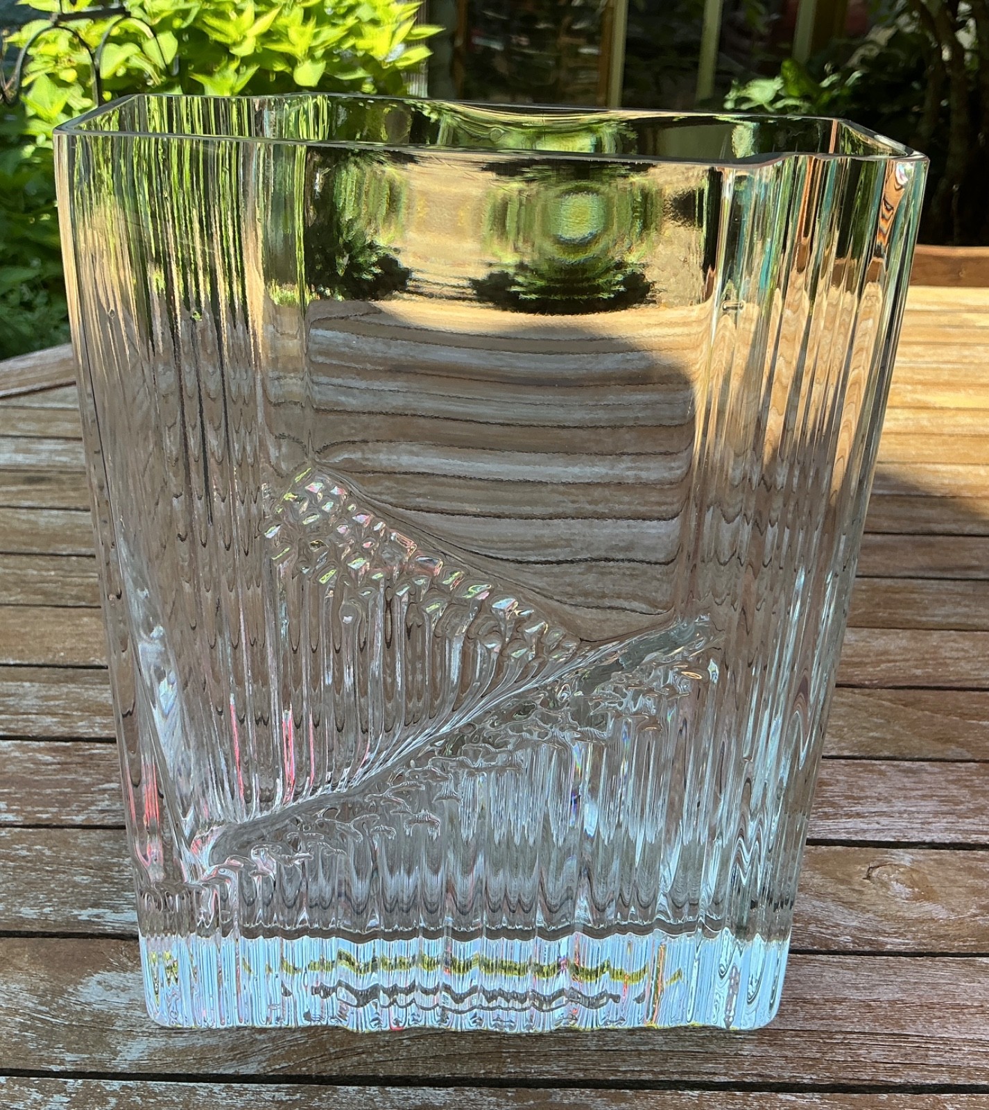 Vtg Iittala Sointu Art Glass Vase by Tapio Wirkkala  TW Finland 8.75\