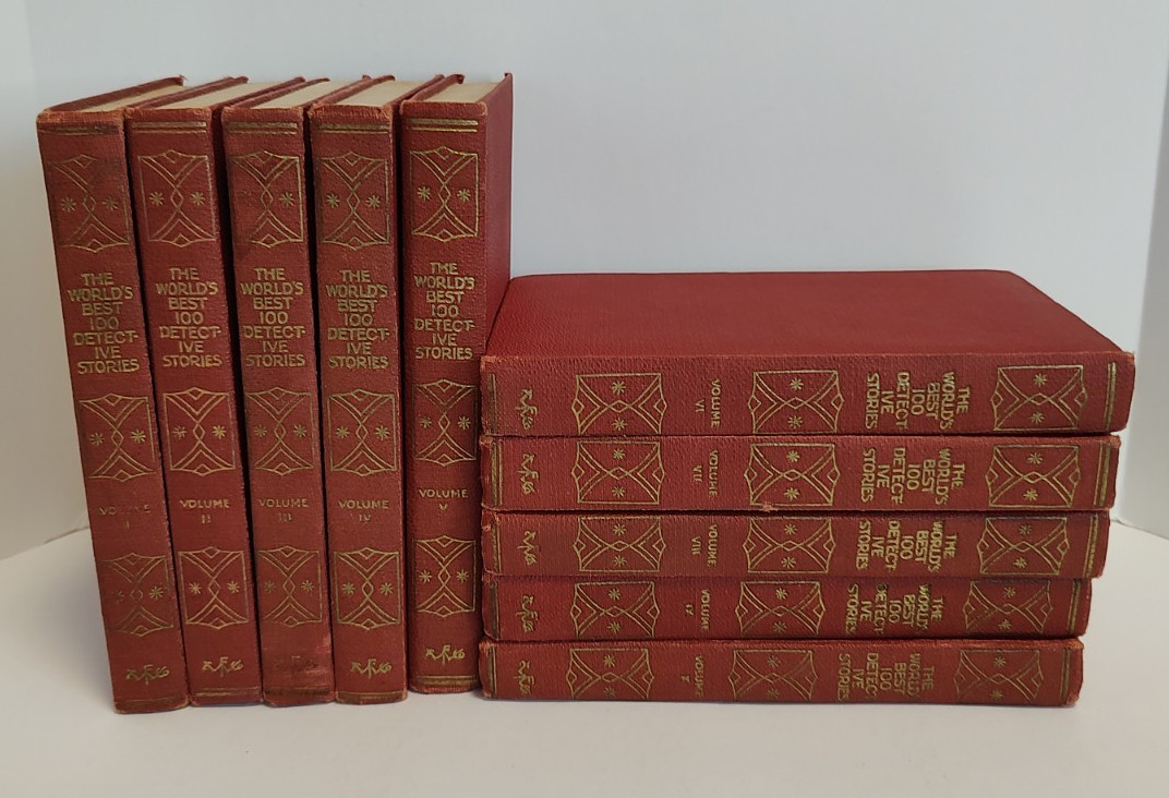 The World's Best 100 Detective Stories Hardcover 1929 Mystery Crime Thriller
