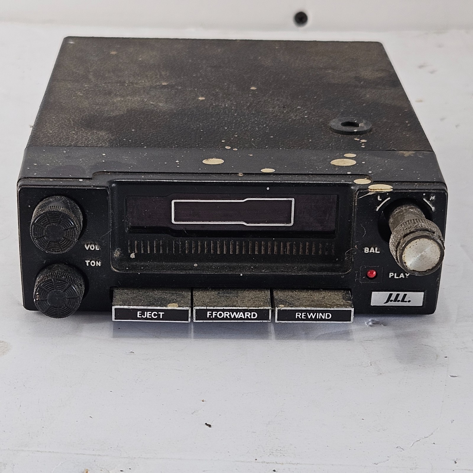 Vintage J.I.L. Model 607 Under Dash Car Cassette Tape Player Stereo Japan