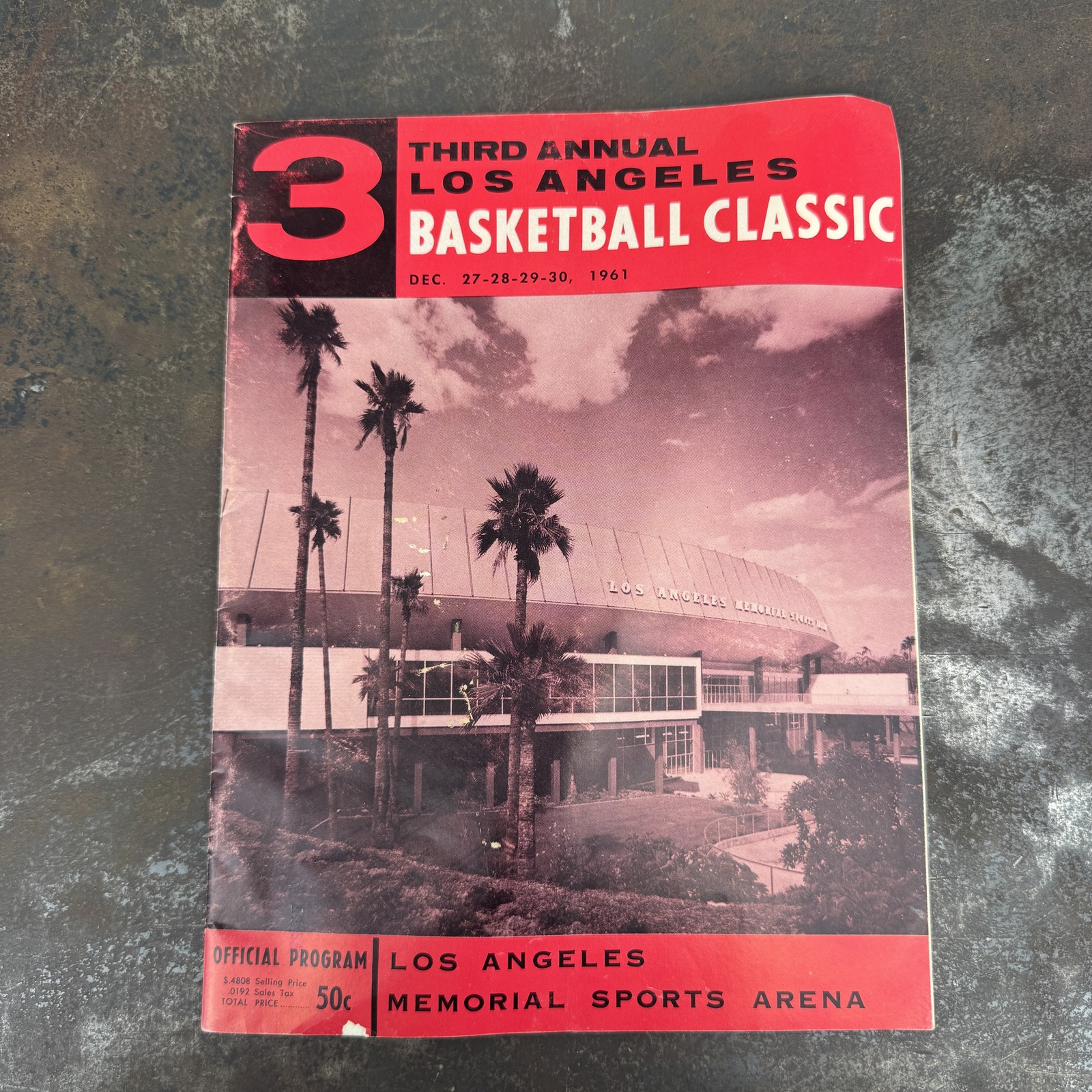 Vtg LOS ANGELES BASKETBALL CLASSIC Program 1961 - 3rd Annual Vtg LOS ANGELES BASKETBALL CLASSIC Program 1961 - 3rd Annual