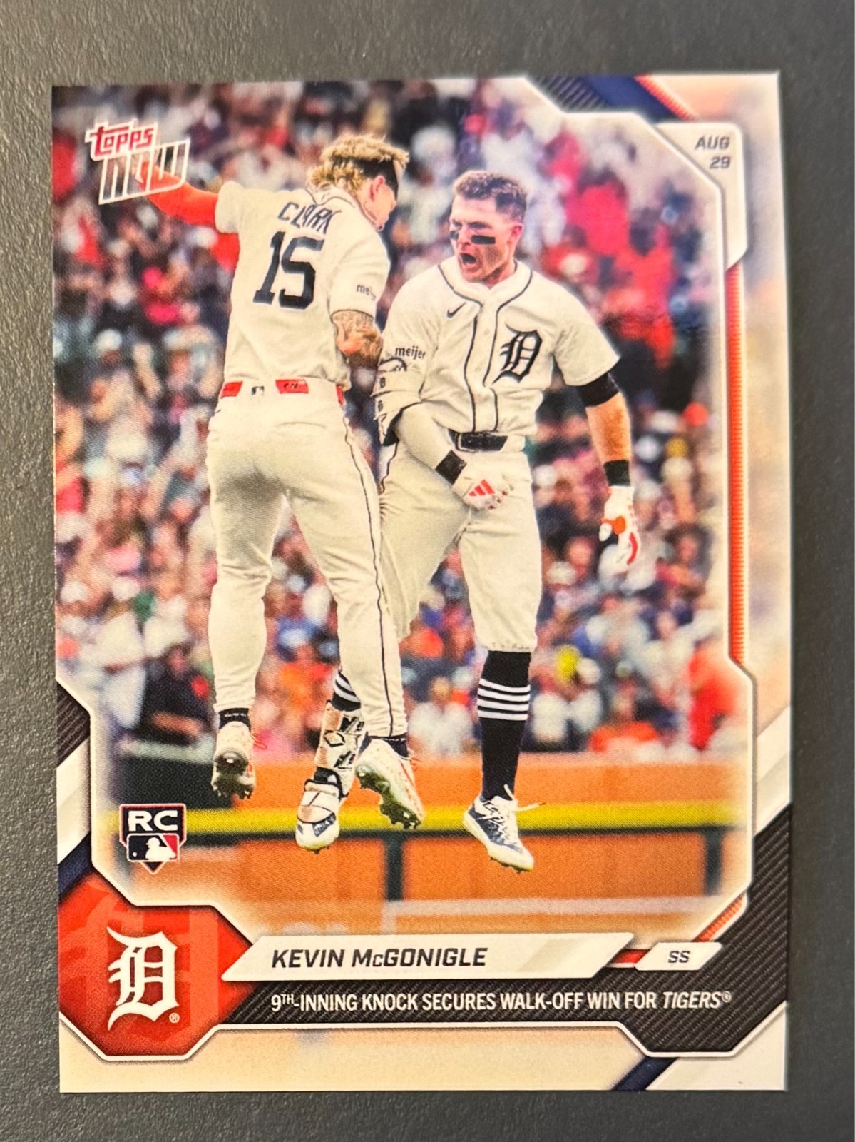 2026 Topps Now Kevin McGonigle #615 Rookie ROY Detroit Tigers 2026 Topps Now Kevin McGonigle #615 Rookie ROY Detroit Tigers