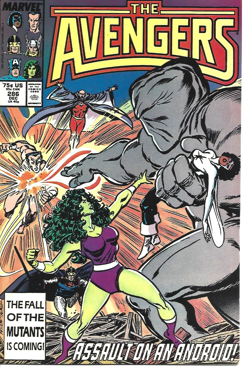 THE AVENGERS #286 MARVEL COMICS 1987 BAGGED AND BOARDED