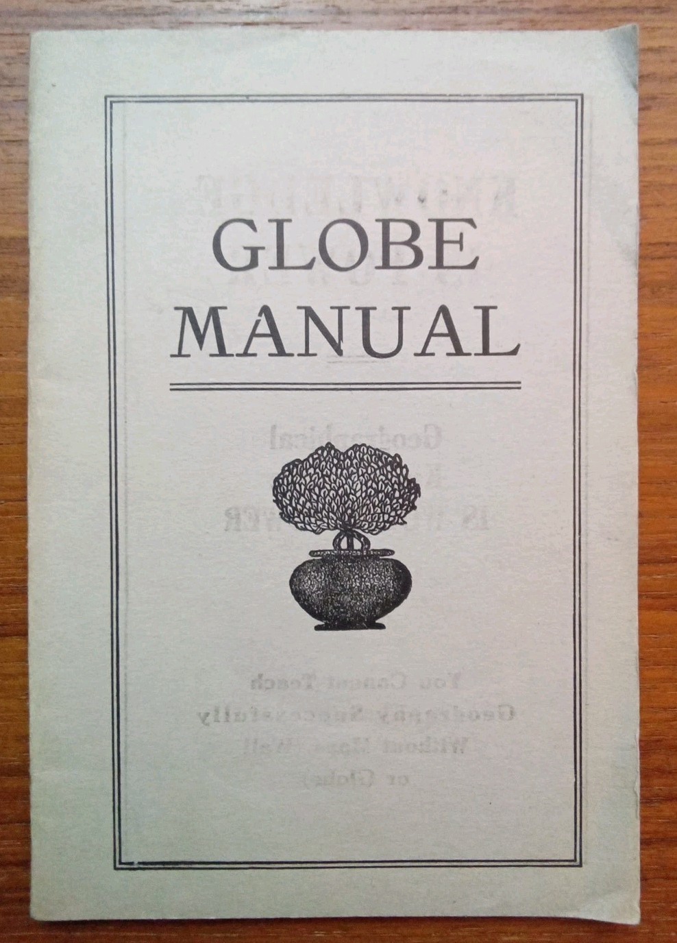 Antique 1909 Globe Manual ~ World Globe ~ Illustrated Instruction Guide ~ Scarce Antique 1909 Globe Manual ~ World Globe ~ Illustrated Instruction Guide ~ Scarce