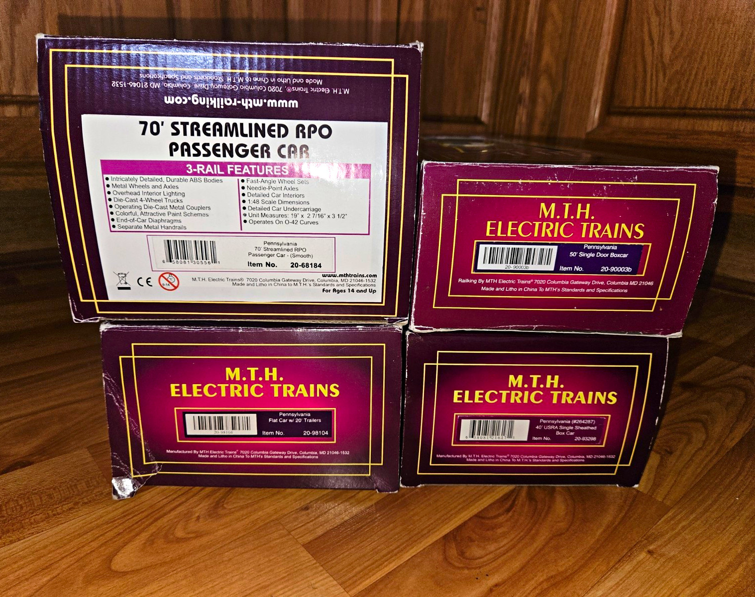 Lot Of MTH Cars/20-68184/20-93298/20-90003b/20-98104 Lot Of MTH Cars/20-68184/20-93298/20-90003b/20-98104