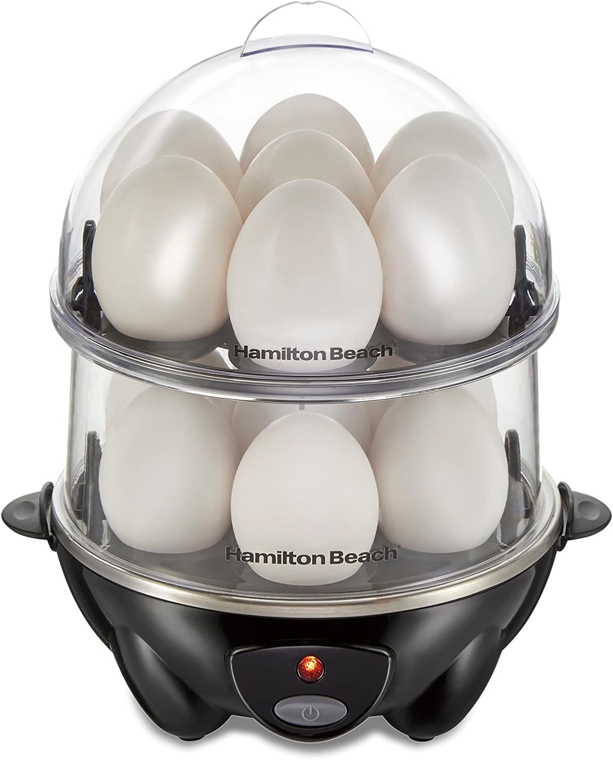 Hamilton Beach 3-in-1 Electric Egg Cooker  Holds 14, Black (25508)