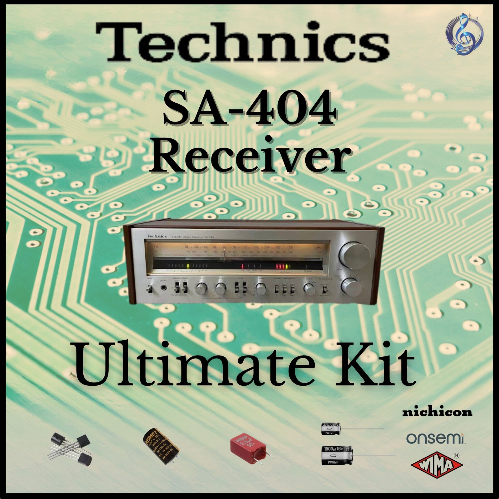 Technics SA-404 Receiver Ultimate Upgrade Kit Genuine Parts Restoration