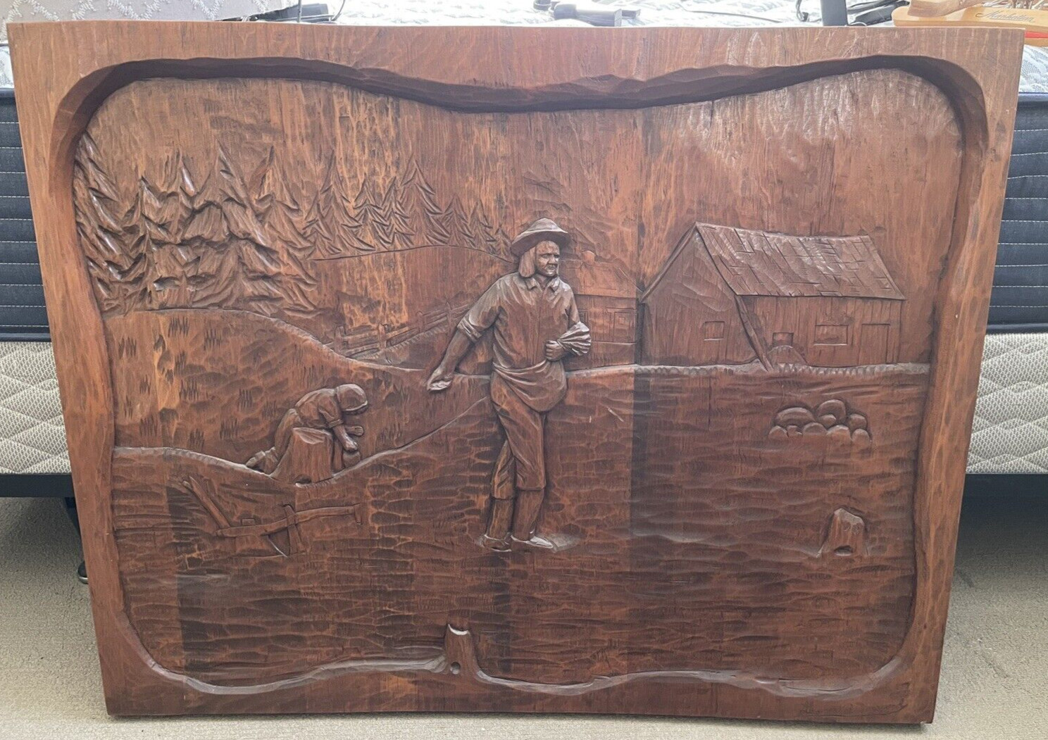 Original Pierre Labelle 1970\'s Wood Sculpture St. Jean Port Joli Quebec Large Original Pierre Labelle 1970\'s Wood Sculpture St. Jean Port Joli Quebec Large