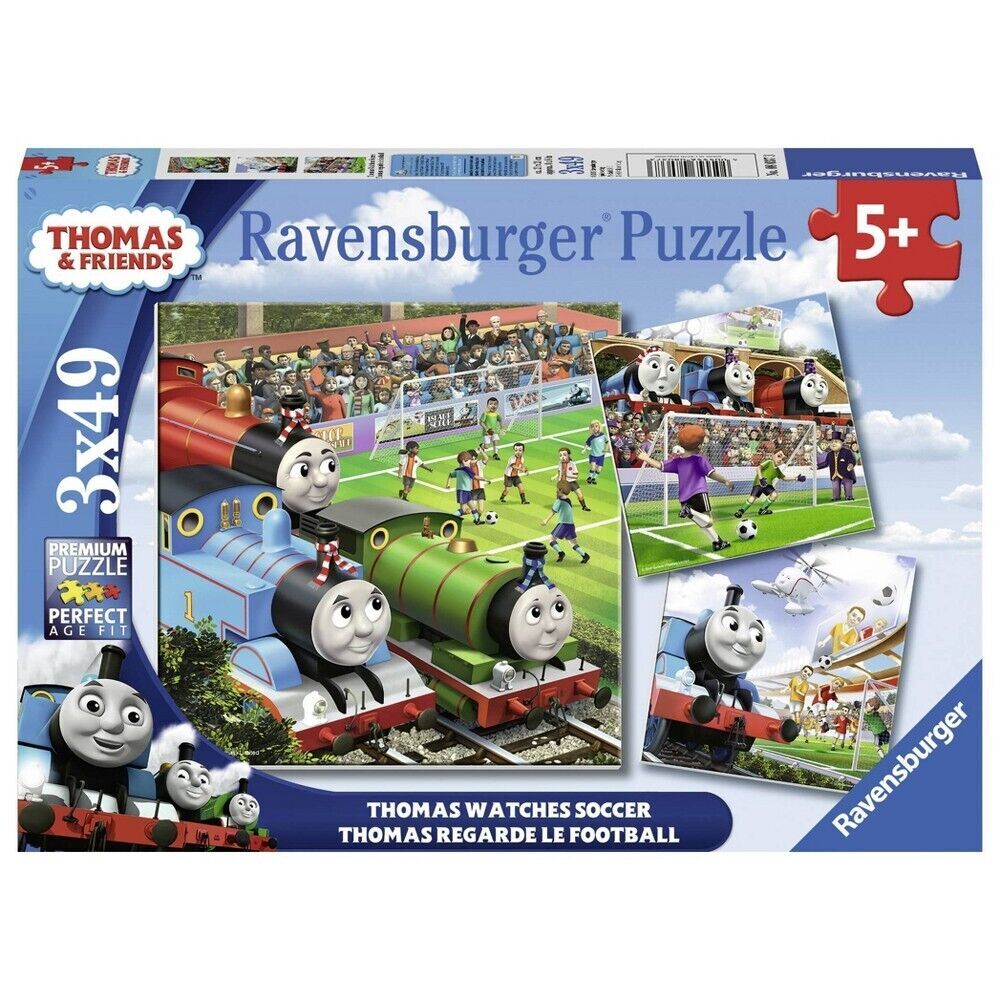 Ravensburger Thomas & Friends Puzzle Thomas Watches Soccer NEW Sealed 
