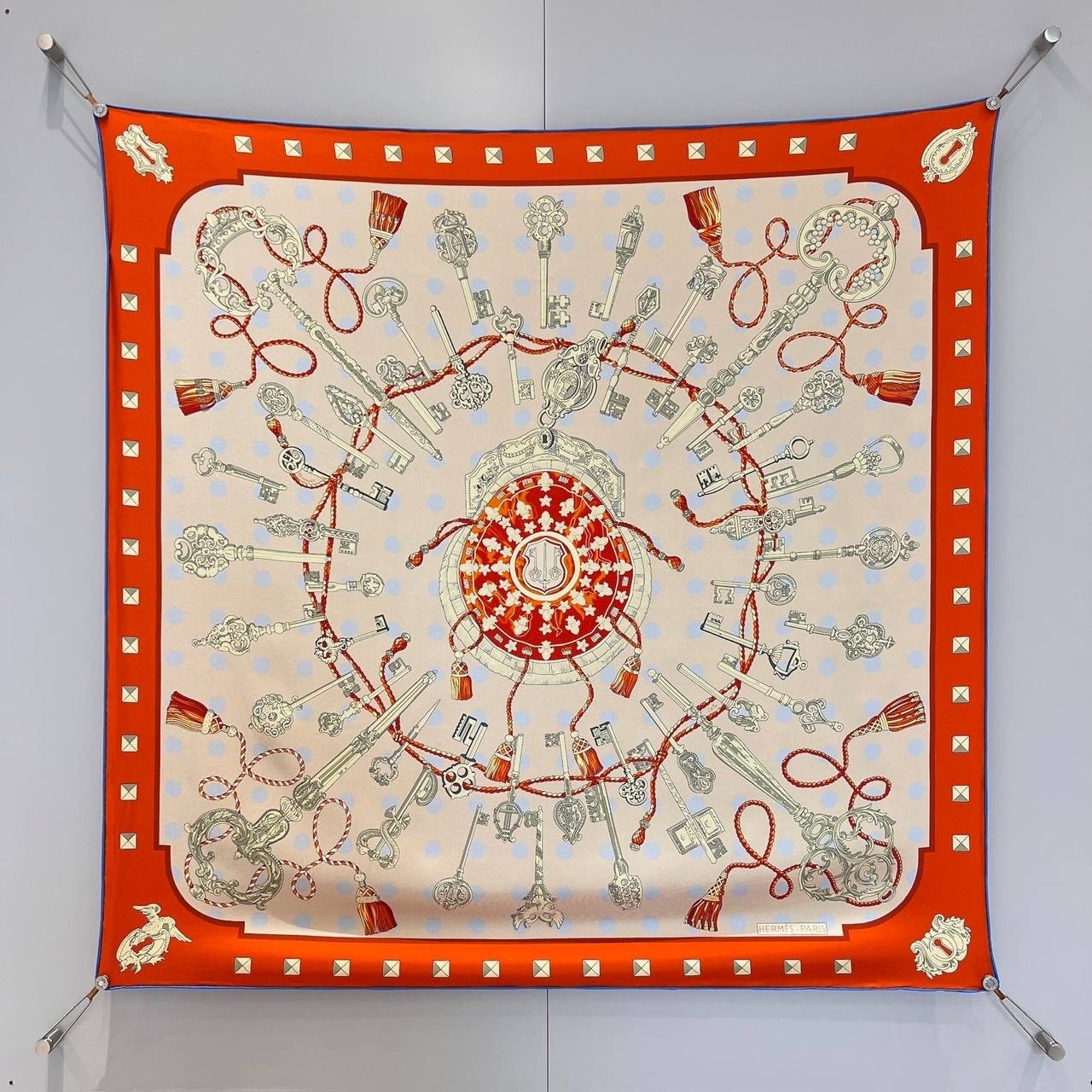 Hermes Paris Silk Scarf \