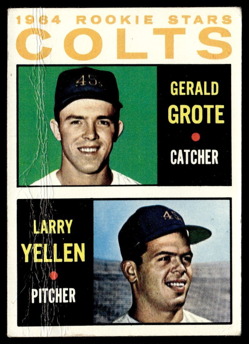 1964 Topps 1964 Colts Rookie Stars - Gerald Grote/Larry Yellen Rookie Houston 1964 Topps 1964 Colts Rookie Stars - Gerald Grote/Larry Yellen Rookie Houston