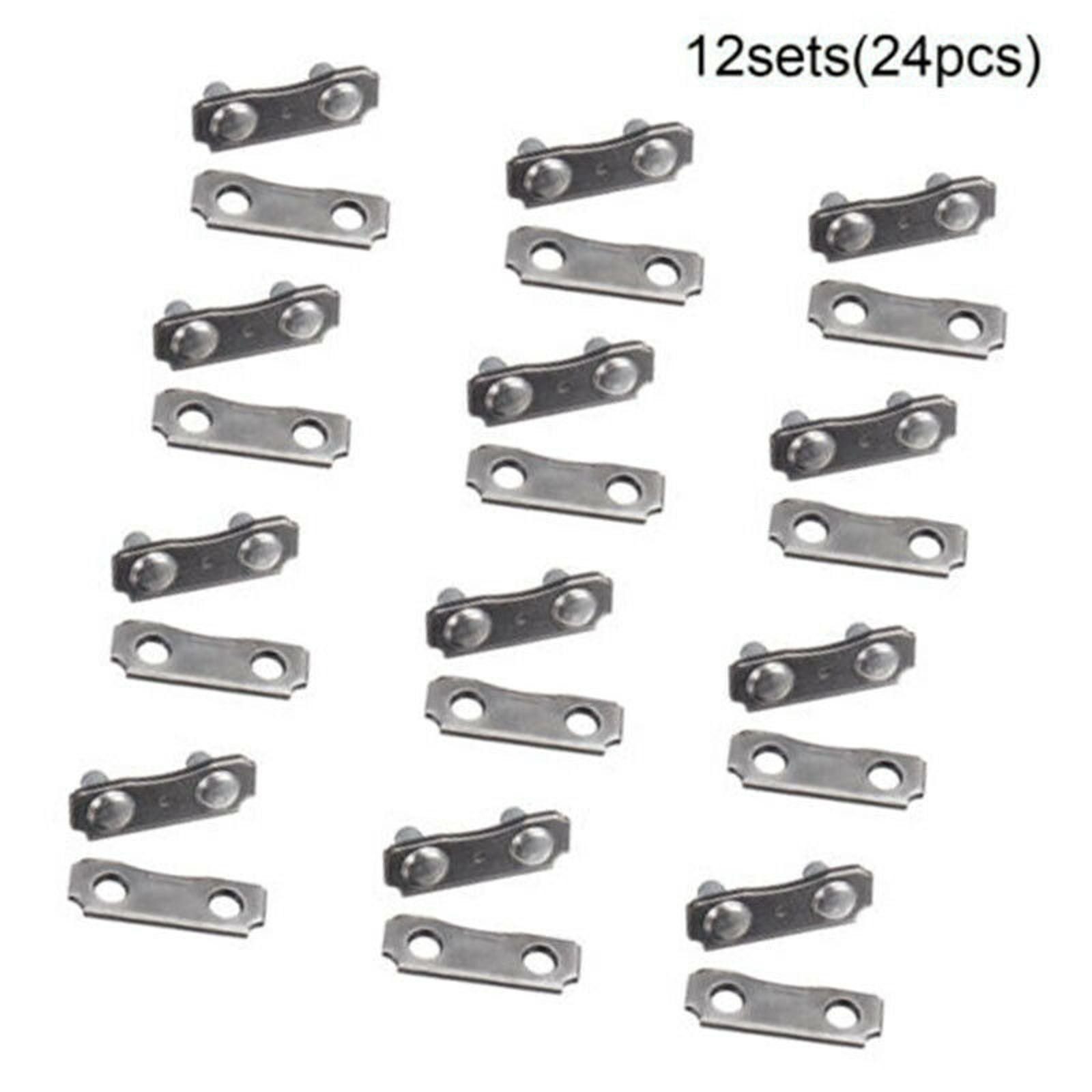 12 Sets Heavy Duty Chainsaw Chain Repair Kits 3/8 LP .050 Inch Links Tie Straps