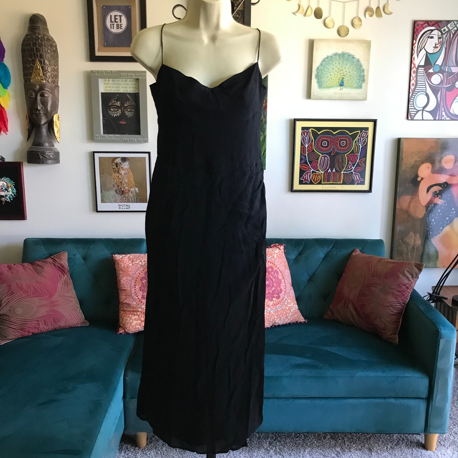 OPT One Pretty Time size 8 Black Spaghetti Strap Shirred Bustier Dress NWT OPT One Pretty Time size 8 Black Spaghetti Strap Shirred Bustier Dress NWT