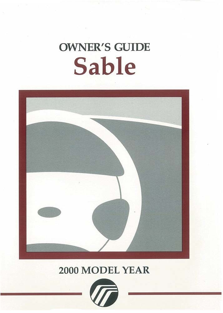 2000 Mercury Sable Owner's Manual