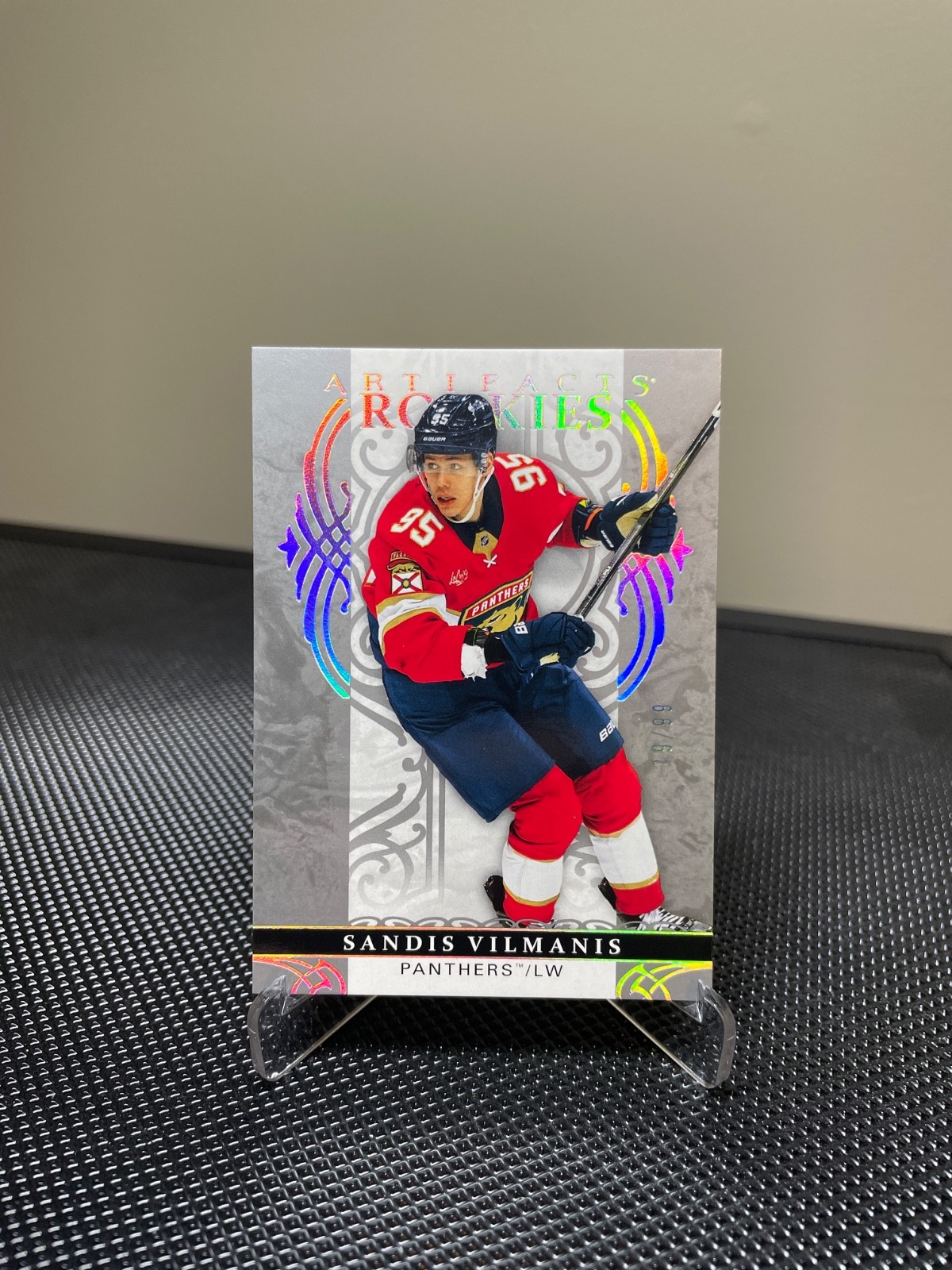 2026 UD Artifacts Sandis Vilmanis. Platinum Sparkle. #19/99 2026 UD Artifacts Sandis Vilmanis. Platinum Sparkle. #19/99