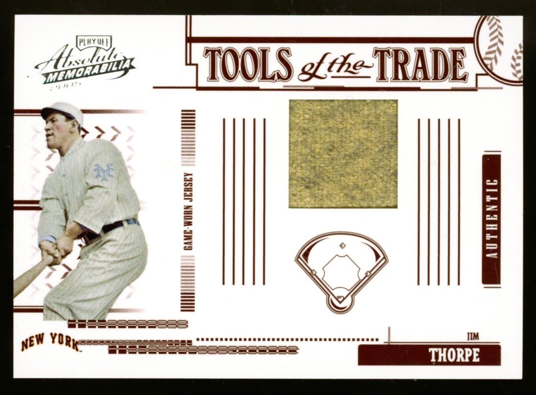2005 Playoff Absolute Jim Thorpe Tools of the Trade Game Worn Patch Jersey 02/25 2005 Playoff Absolute Jim Thorpe Tools of the Trade Game Worn Patch Jersey 02/25