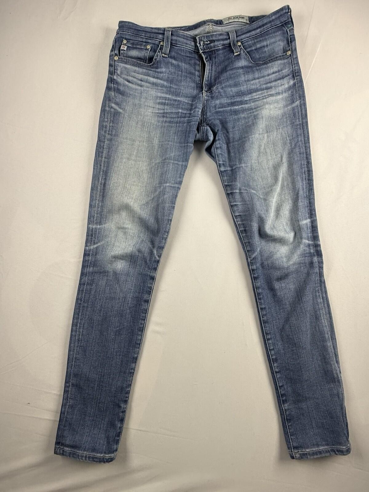 AG Adriano Goldschmied Jeans Men 29R Slim Straight Light Wash Premium Denim USA AG Adriano Goldschmied Jeans Men 29R Slim Straight Light Wash Premium Denim USA