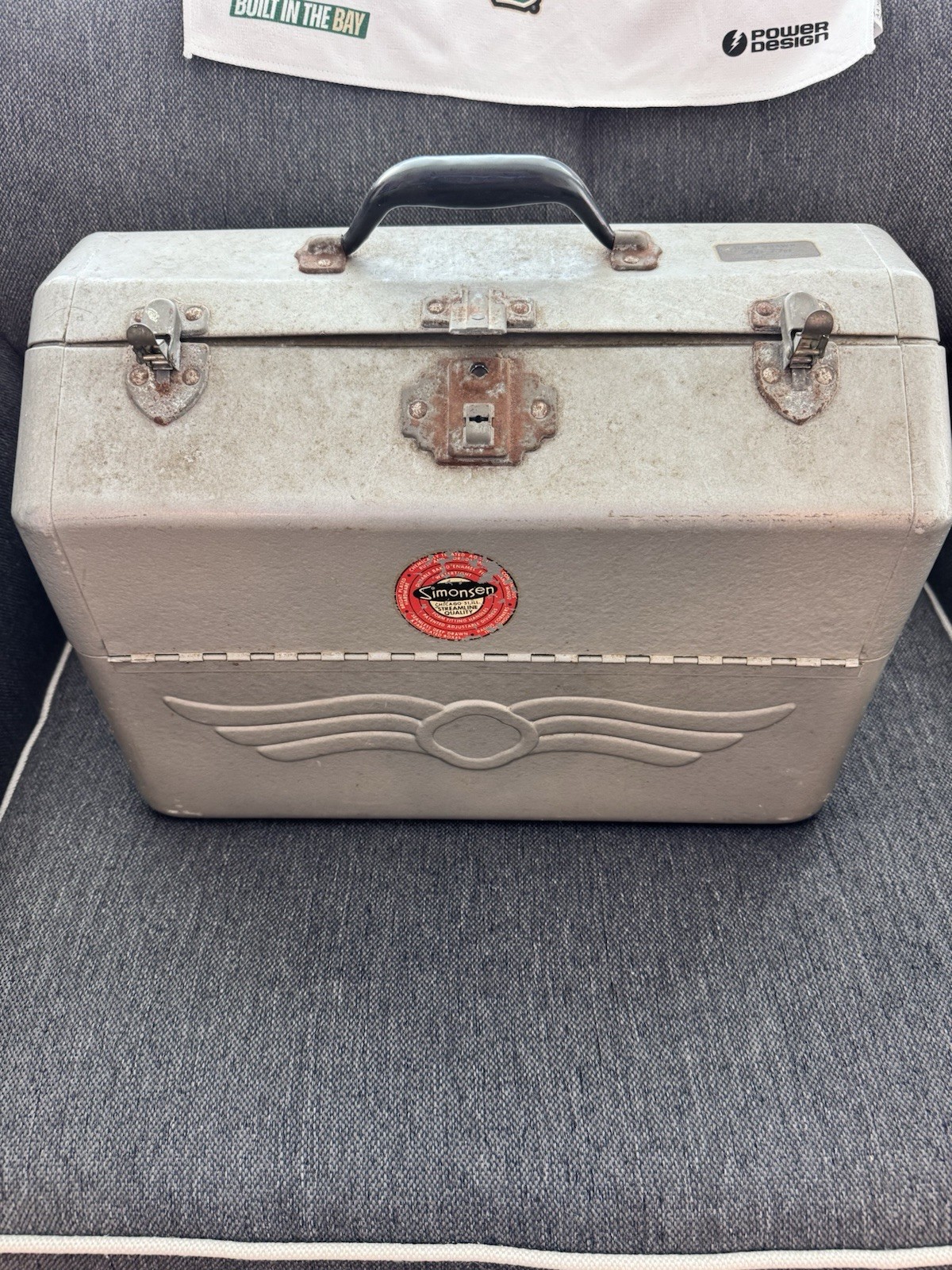 Nice Simonsen Tackle Box W/ Vintage Fishing Lures Nice Simonsen Tackle Box W/ Vintage Fishing Lures