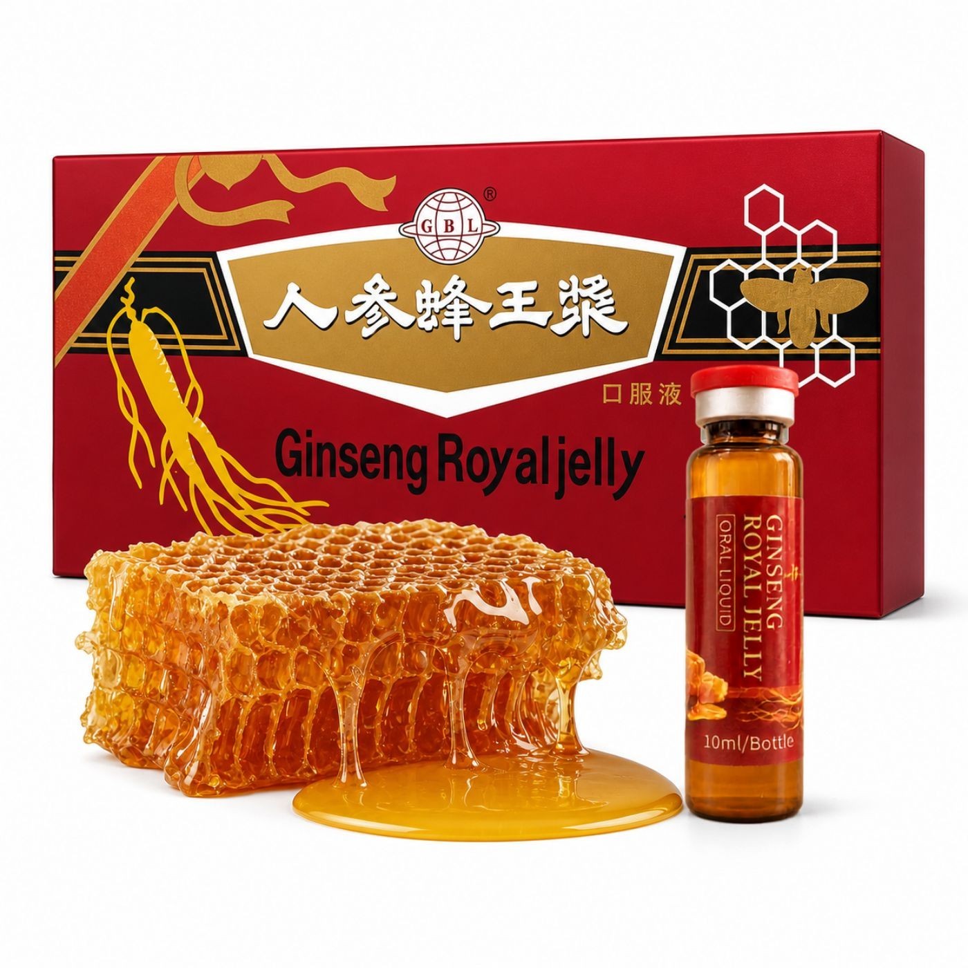 American Ginseng Royal Jelly Extract Energy & Endurance 2000mg 10mL x 30