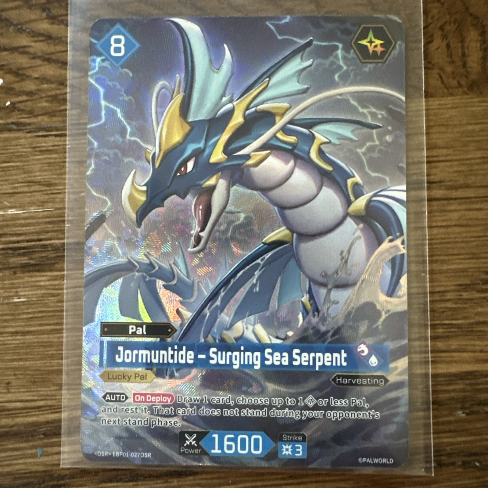 Jormuntide – Surging Sea Serpent OSR EBP01-0270 SR Dawn of Palpagos Palworld TCG Jormuntide – Surging Sea Serpent OSR EBP01-0270 SR Dawn of Palpagos Palworld TCG