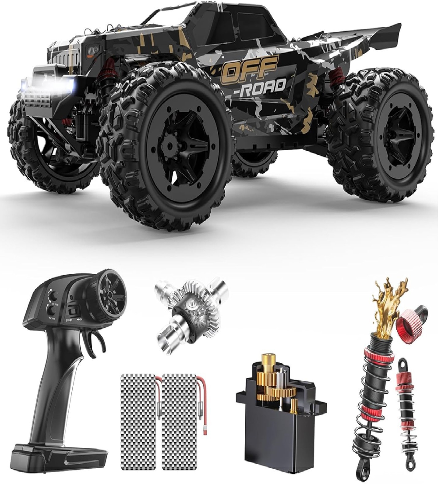 DEERC 9309E All Terrain Fast RC Cars for Adults 40KPH,4WD Electric Off-Road Remo