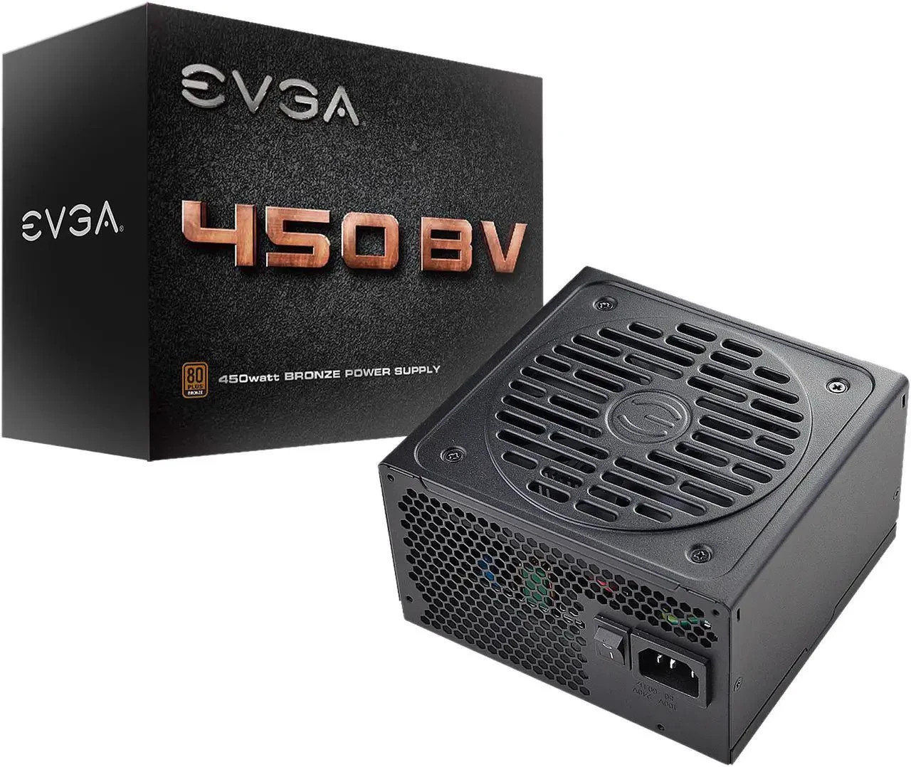 EVGA BV 450W 80+ Bronze ATX Power Supply 100-BV-0450-K1 PSU Certified