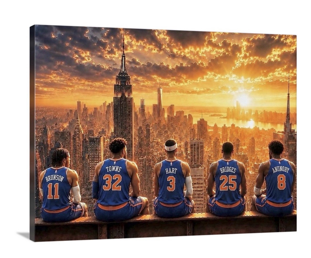🏀 NEW YORK KNICKS – THE CITY AWAITS 🏀 30x40 Canvas HUGE NYK 2026 Champions