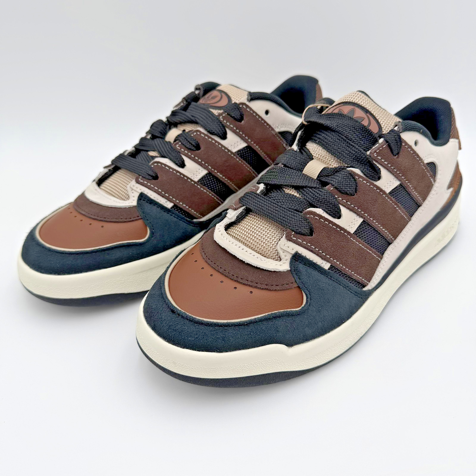 Adidas Forum 2000 Shoes Mens Size 9 Brown White Black Low Top Originals Sneakers
