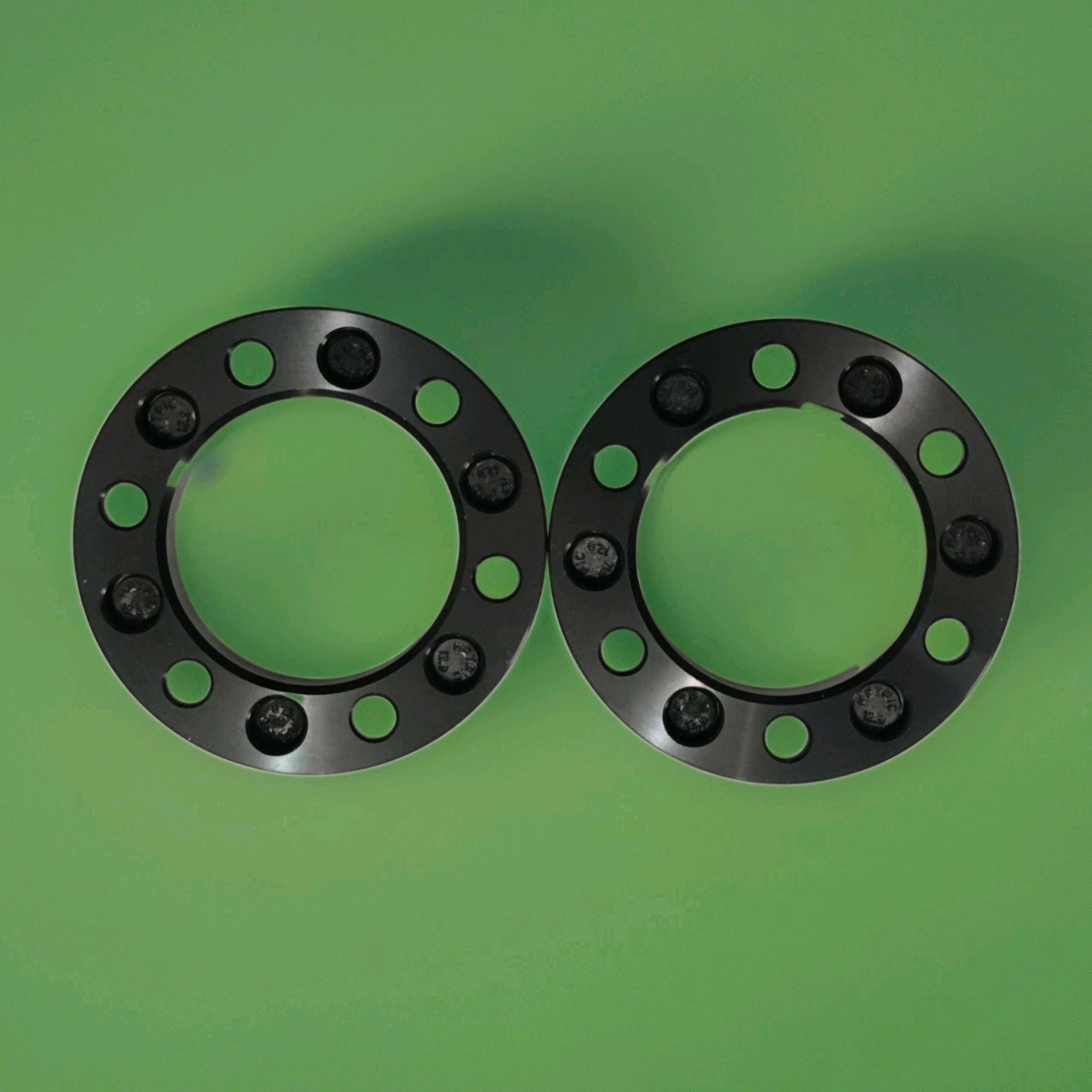 For Toyota Tacoma 95-23 Blk Anodized 6061-Billet Aluminum Wheel Adapter/ No Nuts