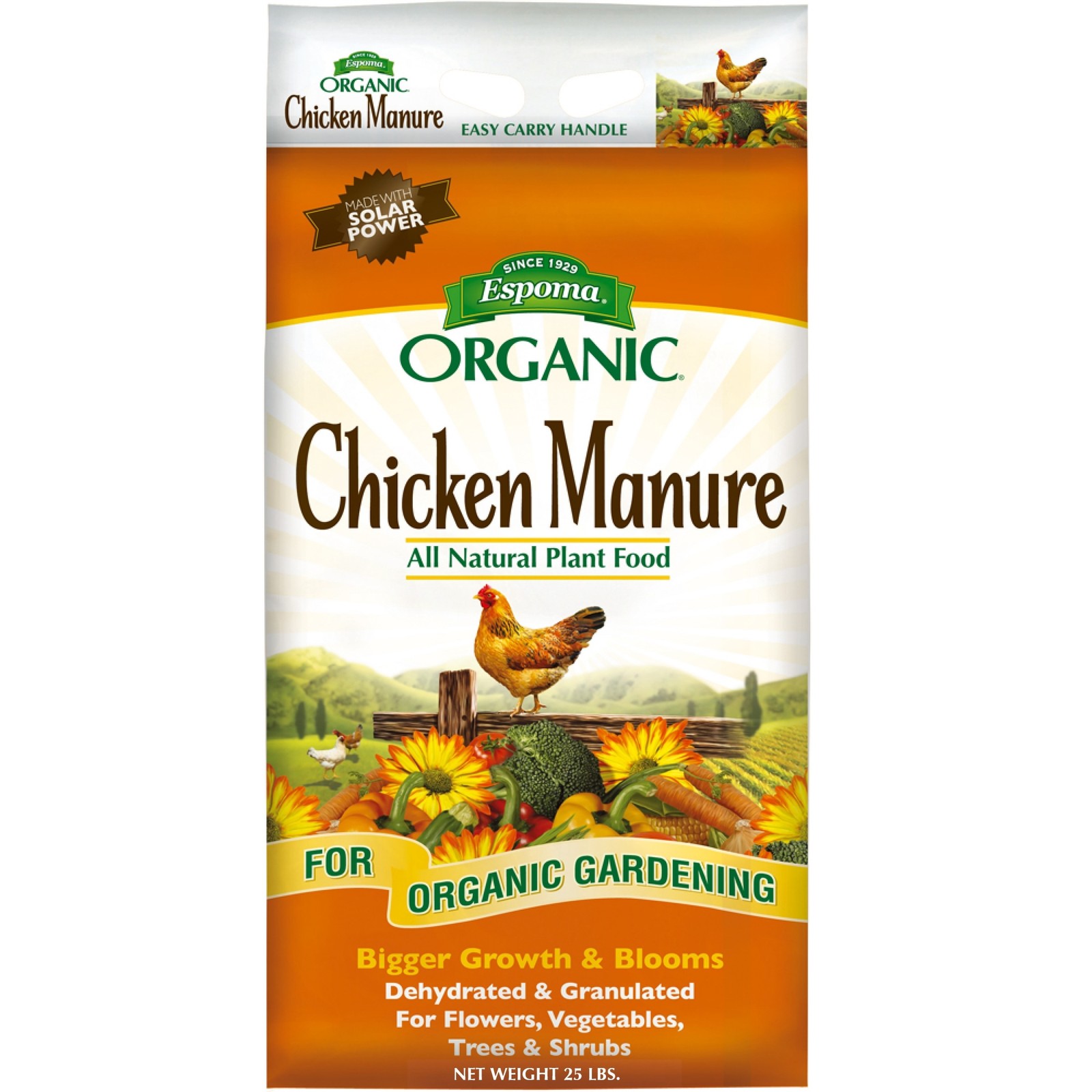 Espoma Organic Chicken Manure 5-3-2 All Natural Plant Food, 25lbs Espoma Organic Chicken Manure 5-3-2 All Natural Plant Food, 25lbs