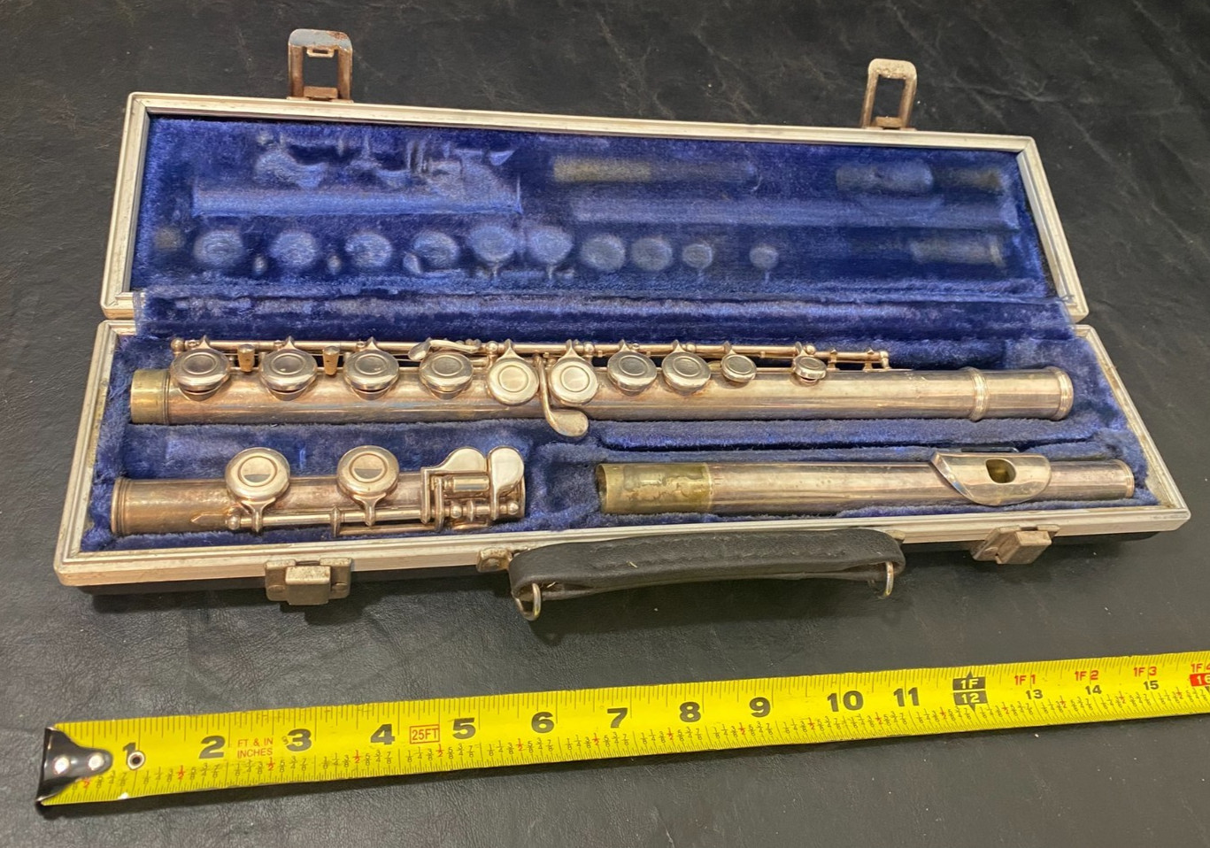 Deford Elkhart vintage FLUTE woodwind w/ case E. L. Deford
