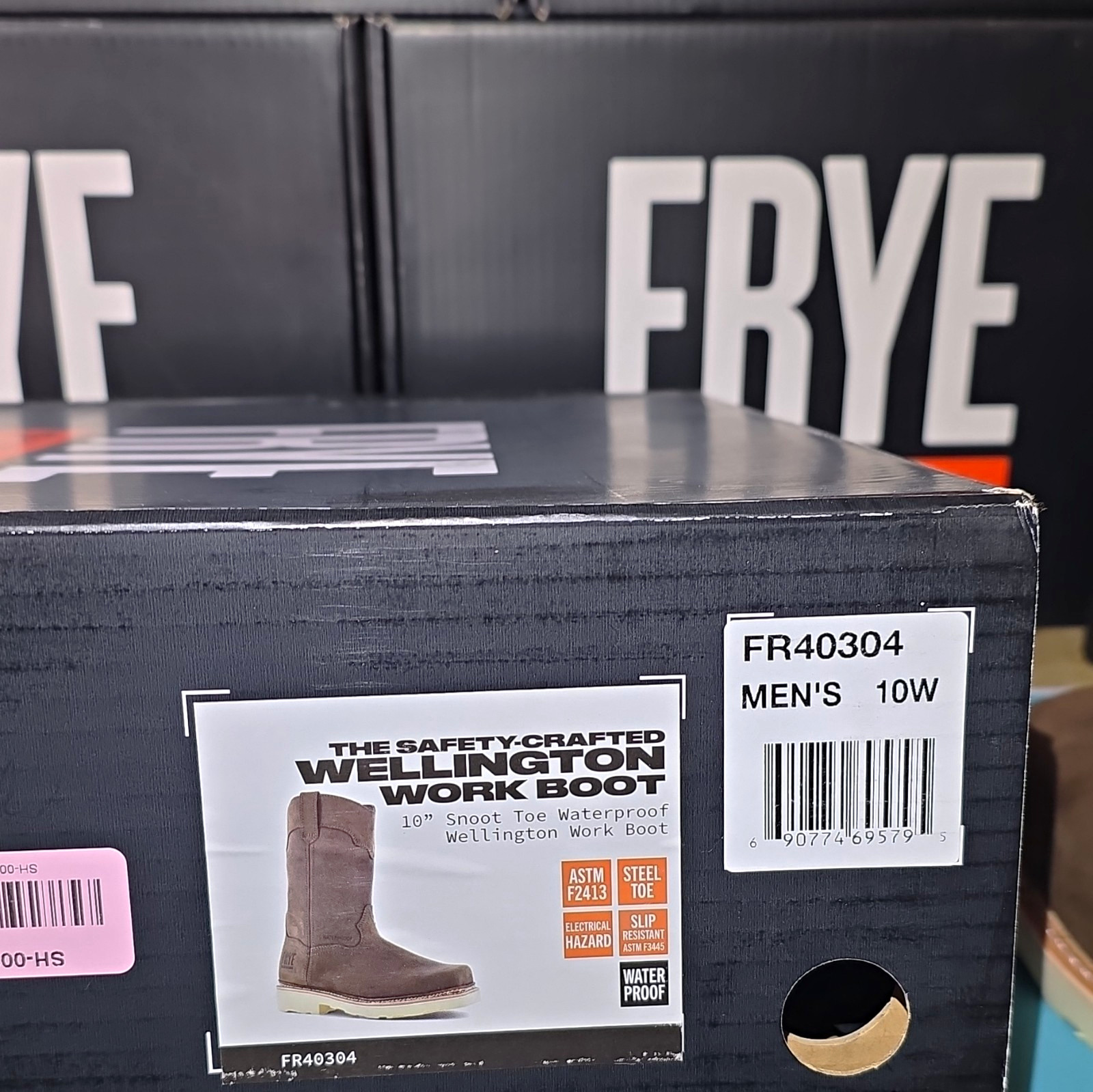 Frye Supply Wellington Waterproof EH Steel Toe Work Boots Men's 10W FR40304 Frye Supply Wellington Waterproof EH Steel Toe Work Boots Men's 10W FR40304