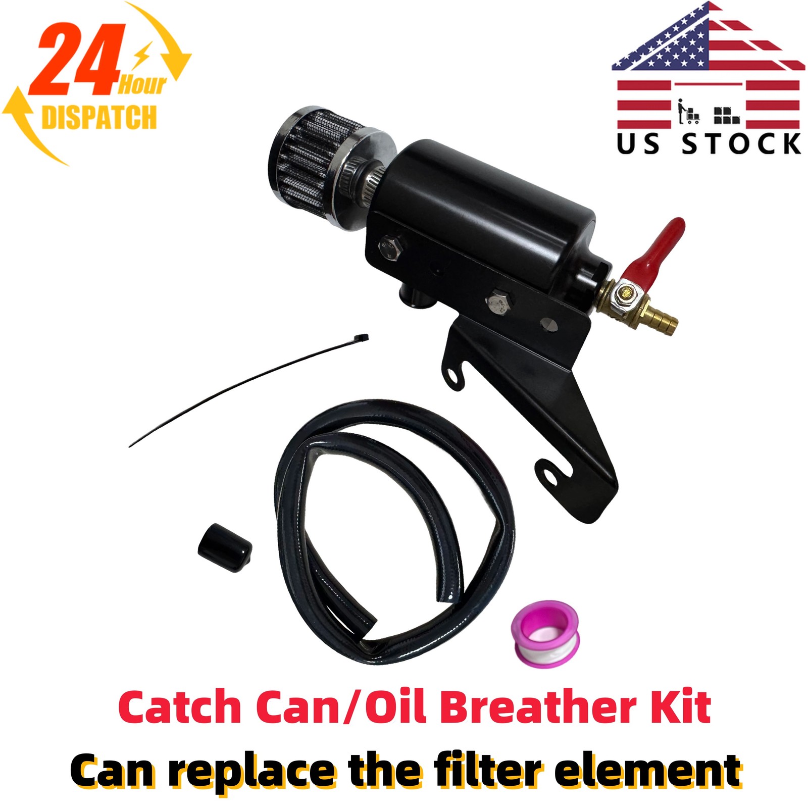 For SeaDoo Catch Can/Oil Breather Kit RXP-X RXT-X GTX 4-TEC Aluminum