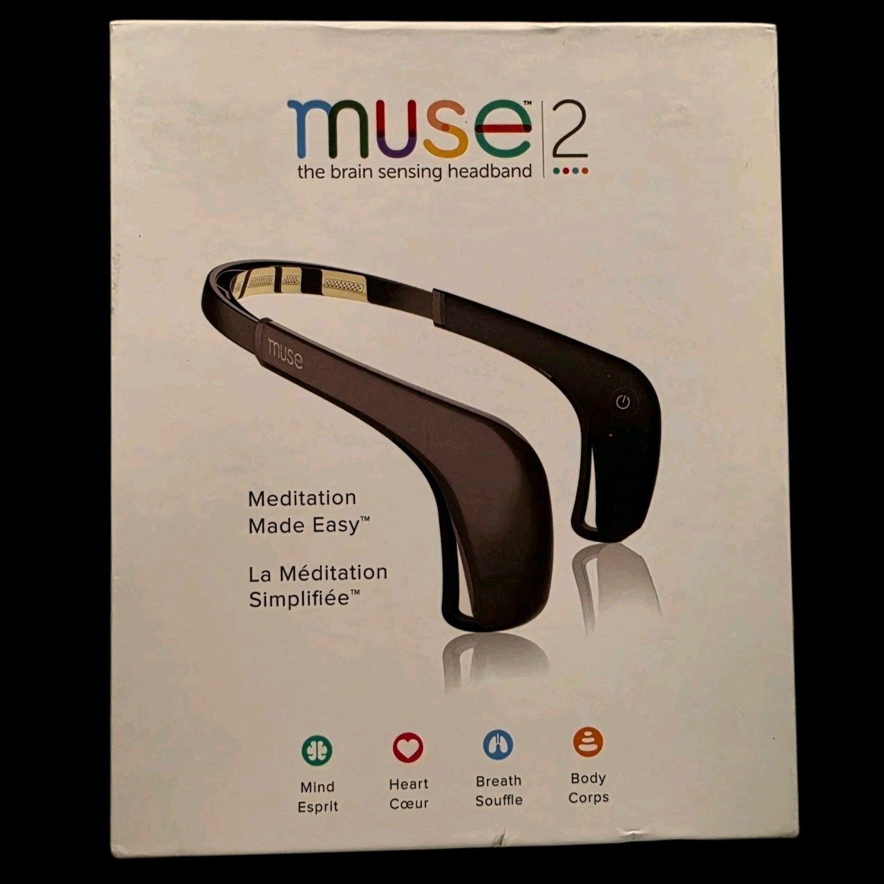 MUSE 2 The Brain Sensing Headband Meditation EEG Neurofeedback  MU-03-GY-ML  NEW