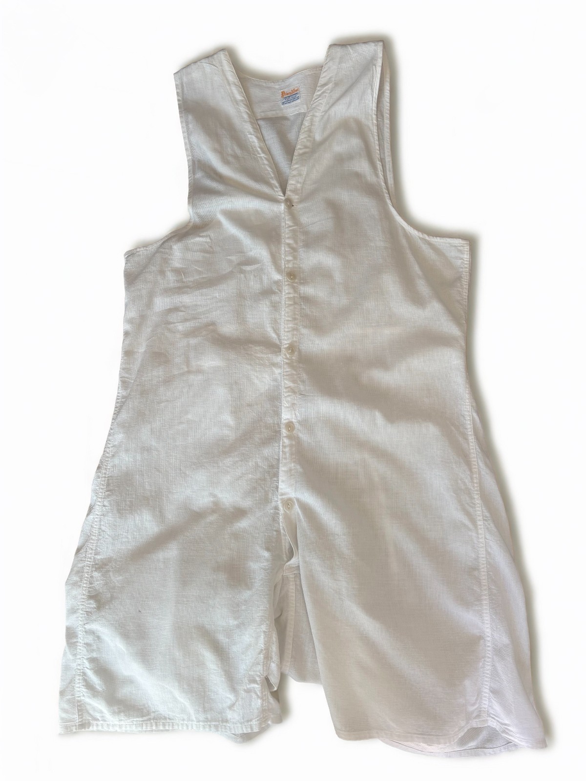 Vintage Antique Edwardian Men\'s One Piece Undergarment Cotton 38 Chest