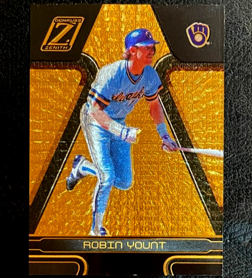 2005 Donruss Zenith Gold #239 Robin Yount #45/50 Brewers HOF SP