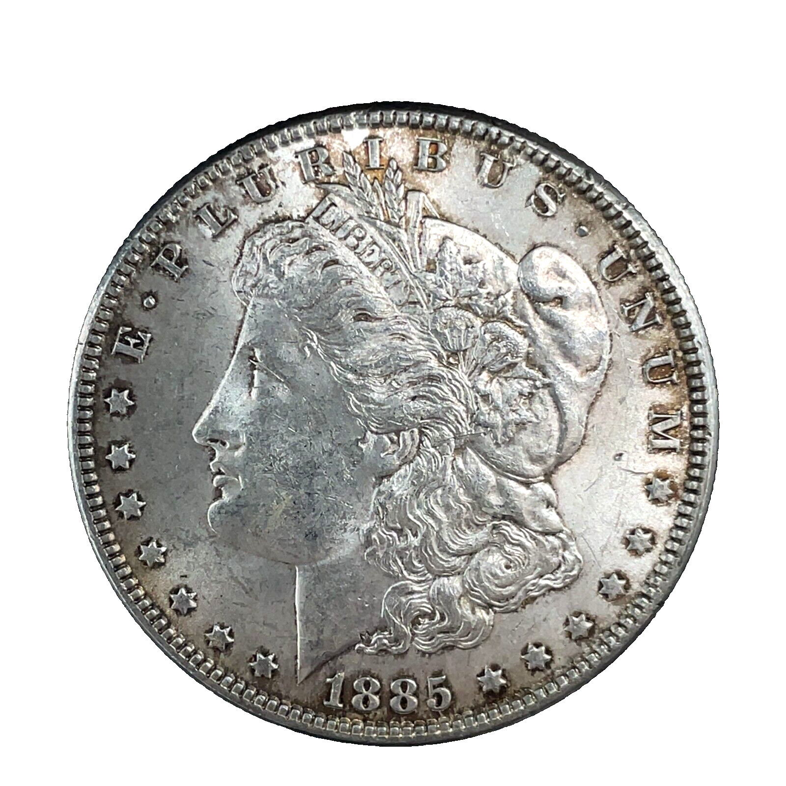 1885 P - Morgan Dollar UNC. MS. 90% Silver $1 US Coin Collectible #486