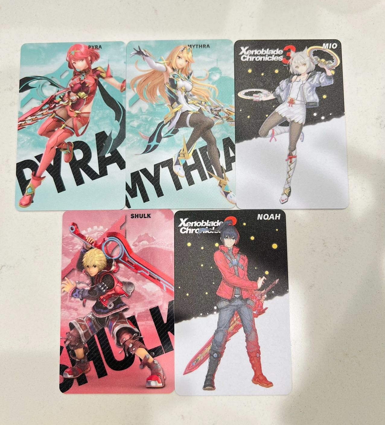 ALL 5PCS Amiibo Xenoblade 3 Chronicles PVC NFC Game Card Fast Shipping